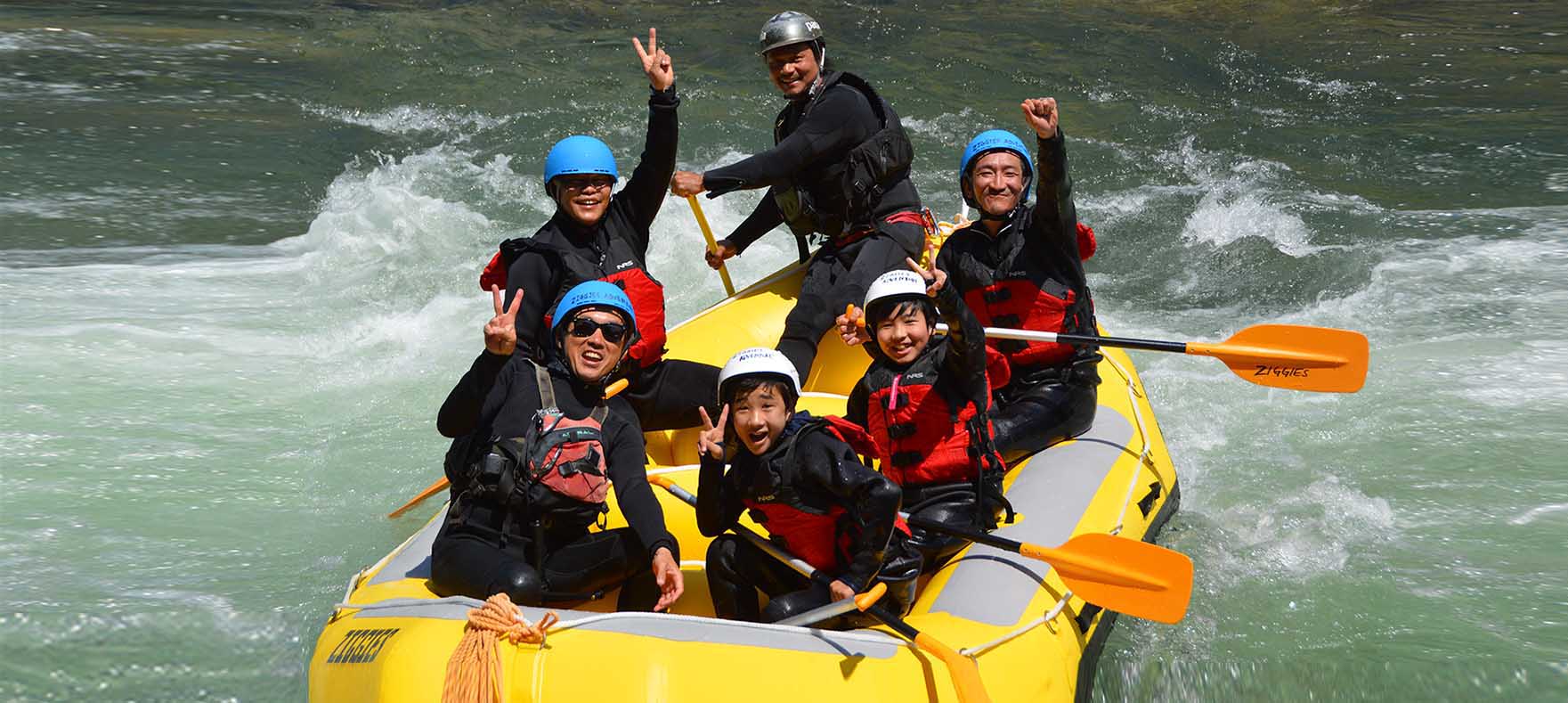 Minakami Family Rafting trip with family and kids, 家族と子供たちとの南上家族ラフティング旅行